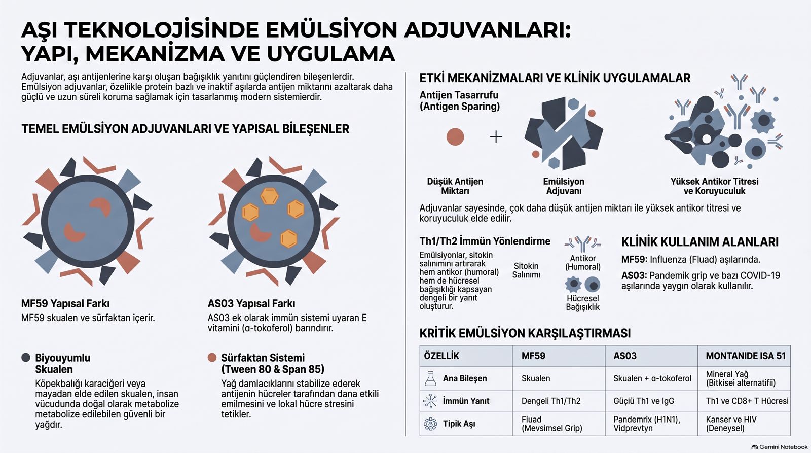 Emülsiyon adjuvanlar