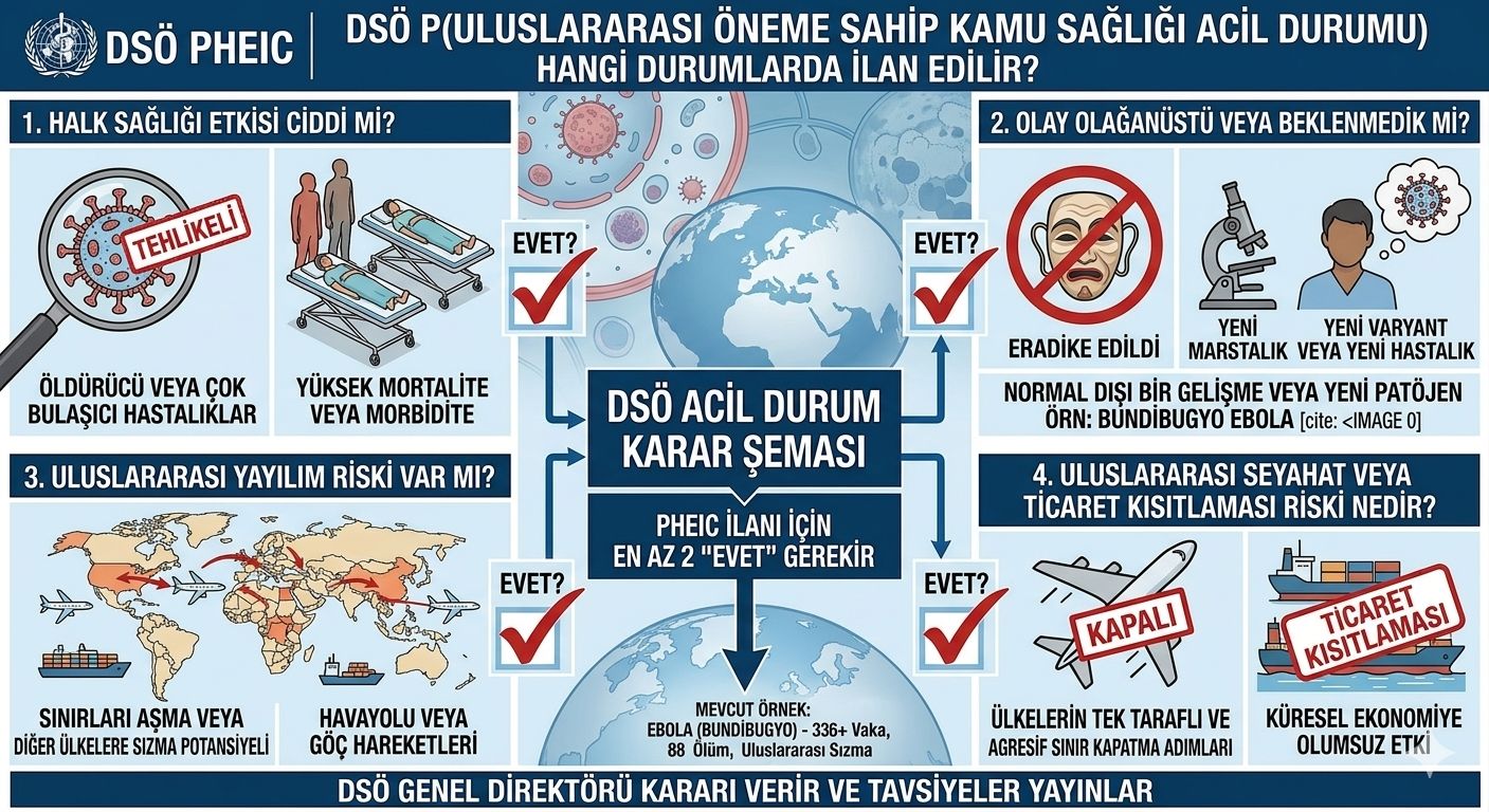 DSÖ Ebola İçin Küresel Sağlık Acil Durumu Açıklaması Görsel Özeti
